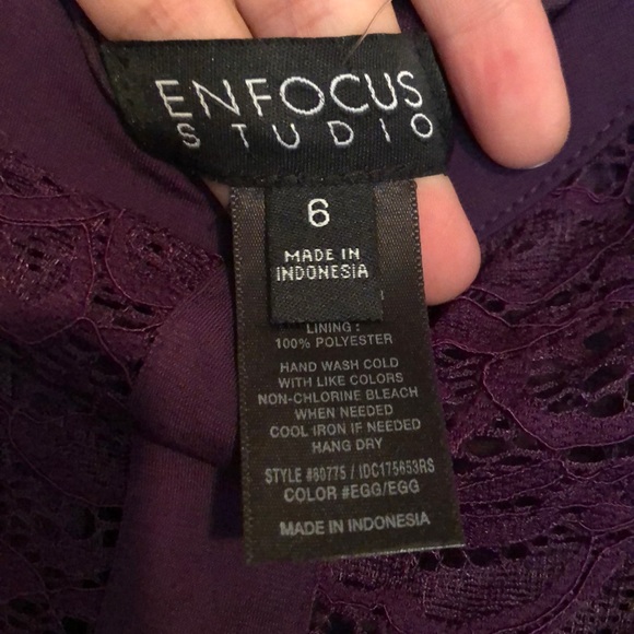 Purple Plum Lace Dress - Picture 5 of 5